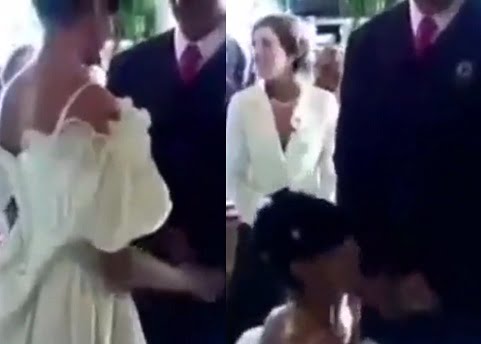 Esposa chupa marido no altar, Boquete em Público! » SexoMaluco