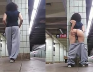 Se masturbando enquanto espera o metro em Nova York