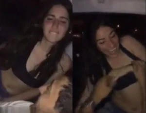 Garota Bêbada no carro, os amigos se aproveitam dela