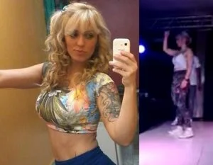 Agnes Marchioni mostrando a boceta no baile funk
