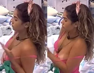 Gizelly Bicalho mostrou no peito no BBB20