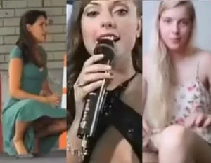 Flagras de mulheres sem calcinha