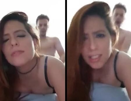 Cecília em um video porno selfie