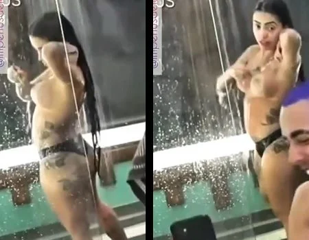 A Fazenda 2020: Mc Mirella no Banho só de Calcinha