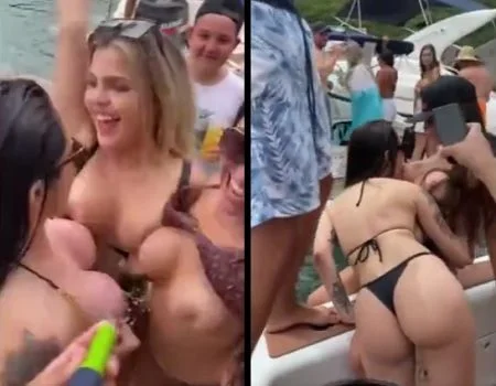 Famosinhas do Instagram em festinha cheia de putaria