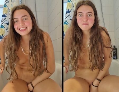 Mãe dela pegou ela se masturbando no banheiro