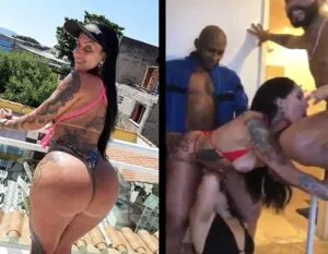 Elisa Sanches suruba com amigos em festa privada