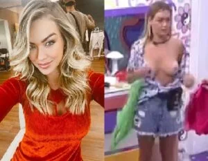 BBB22: Bárbara Heck pagando peitinho