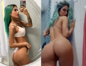 Tati Zaqui mostrando o rabão