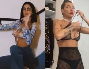 Gabi Prado pagando peitinho no Instagram