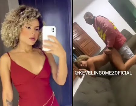 Kevelin Gomes morena fodeu com o entregador