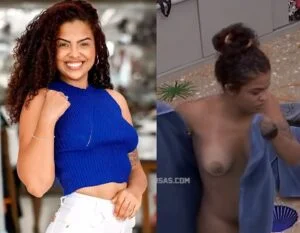 BBB23: Paula Freitas pelada abrindo a toalha