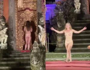 Mulher pelada invade apresentação no Havaí
